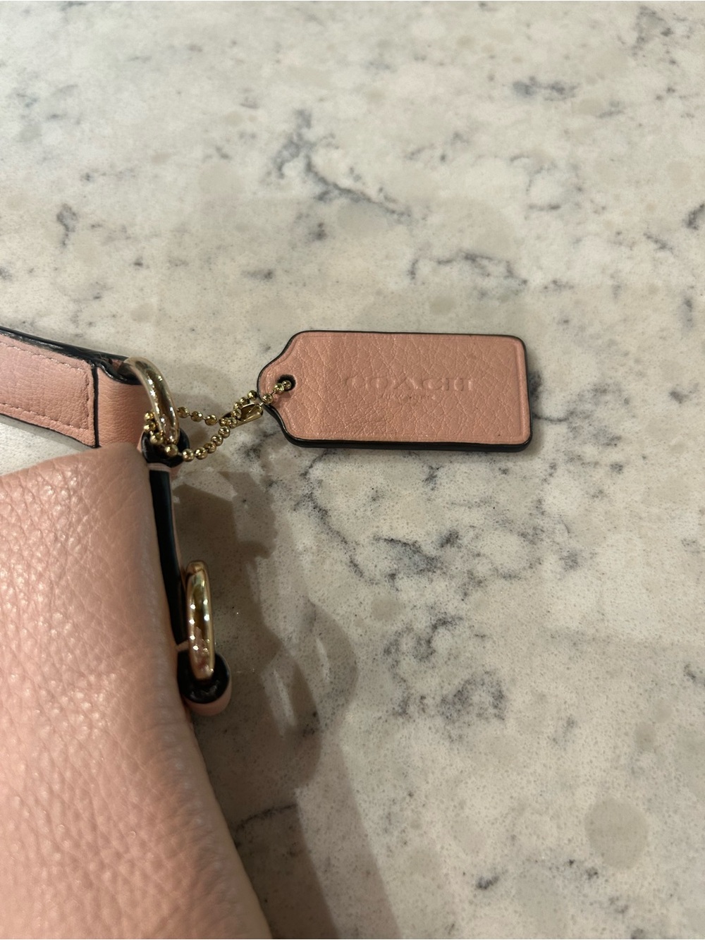Coach Blush Pink Pebbled Leather Shoulder Bag - Picture 11 of 14
